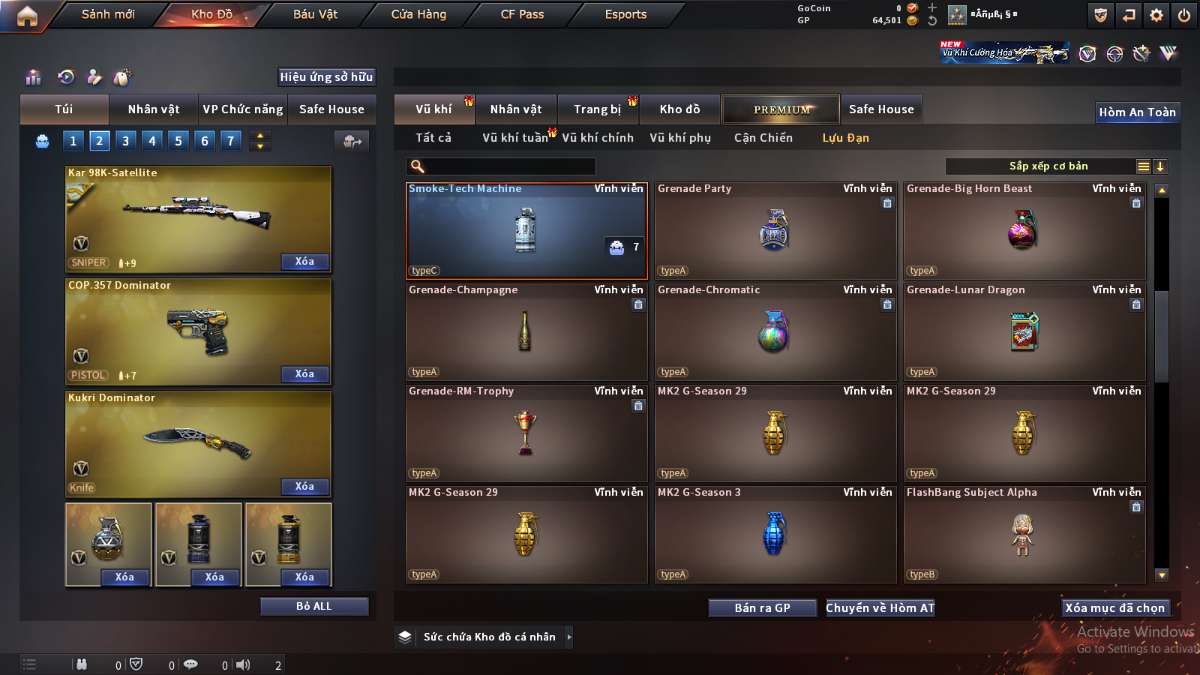 shop acc cf uy tin gia re